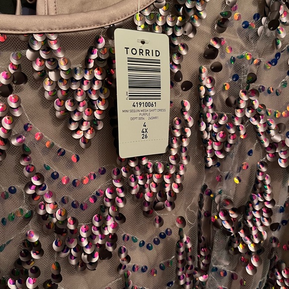 Torrid Mini Sequin Shift Dress - Picture 6 of 10